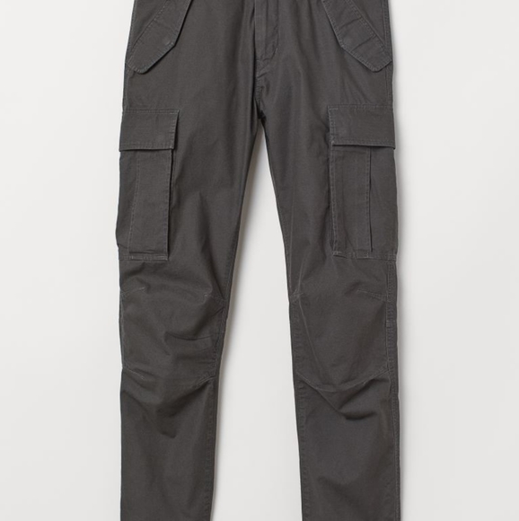 Anthracite grey cargo pants - Picture 4 of 4